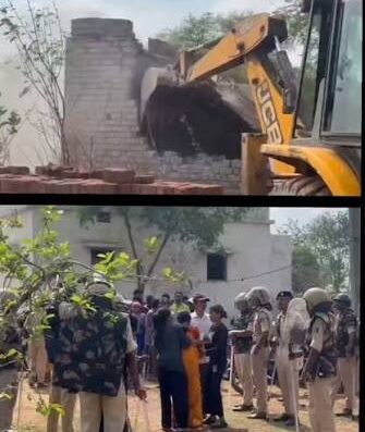Nakti village bulldozer controversy: Karni Sena targets the government; Virendra Singh Tomar says rendering people homeless before rehabilitation is inhumane