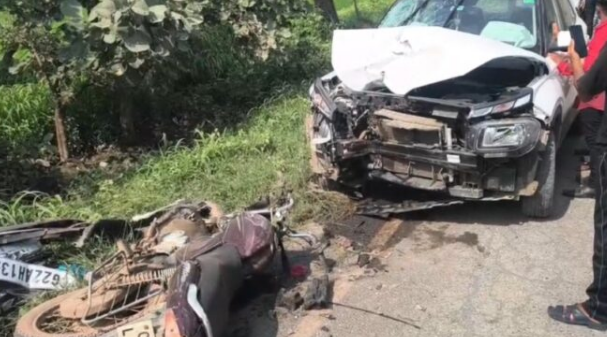 Bad road causes accidents; second crash at the same spot in two days; motorcyclist critically injured